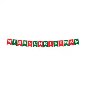 Banner banderín merry christmas de 14 piezas granmark con letras en c…