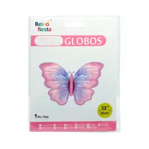 1pz globo en forma de mariposa en tonos pastel multicolor, 32´-82cm /…