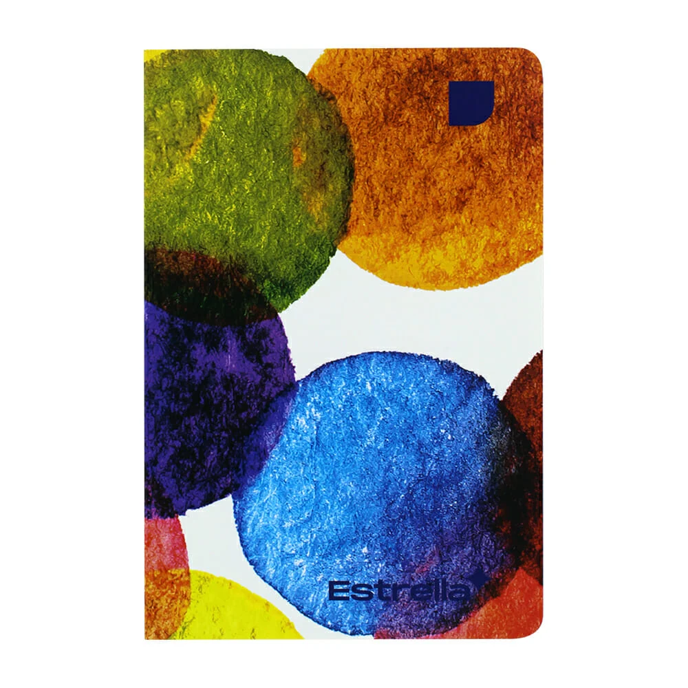 Cuaderno cosido estrella a5 de 46 hojas papel bond con puntos guía, variedad de diseños / 065703