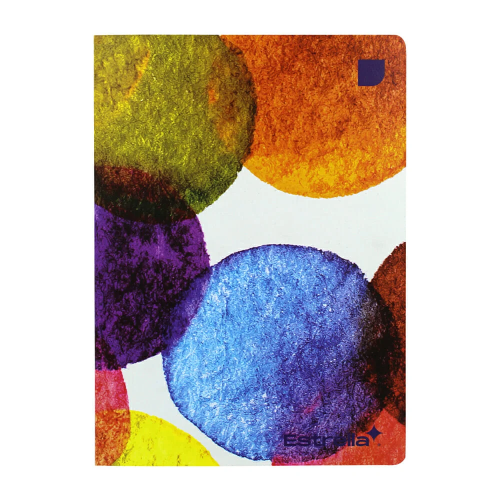 Cuaderno cosido estrella b5 de 46 hojas papel bond con puntos guía 18.3x25.7cm, variedad de diseños / 065710