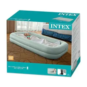 Colchoneta inflable intex de 2 aros para niños y bomba manual de aire…