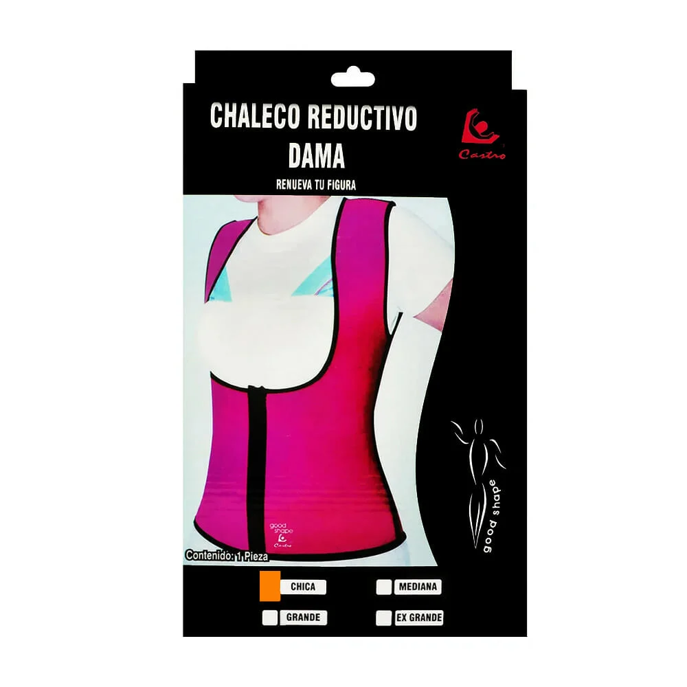 Chaleco liso moldeador reductor kidco para dama, variedad de tallas y colores / 7061 / castro