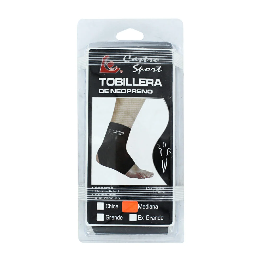 Tobillera castro sport ajustable de neopreno, variedad de tallas / 7069