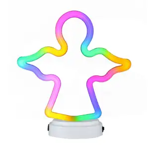 Lámpara decorativa con forma de ángel multicolor 21x6.1x24cm / 7232-7…
