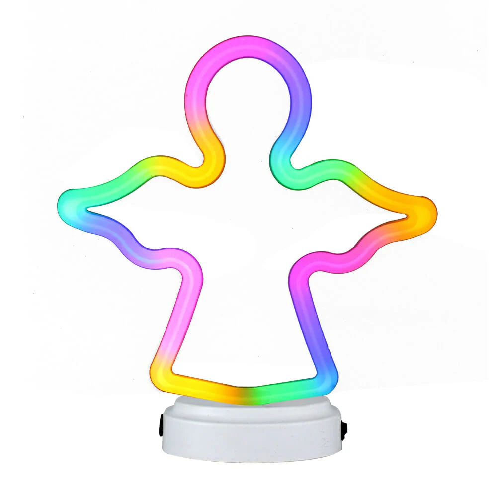 Lámpara decorativa con forma de ángel multicolor 21x6.1x24cm / 7232-75c