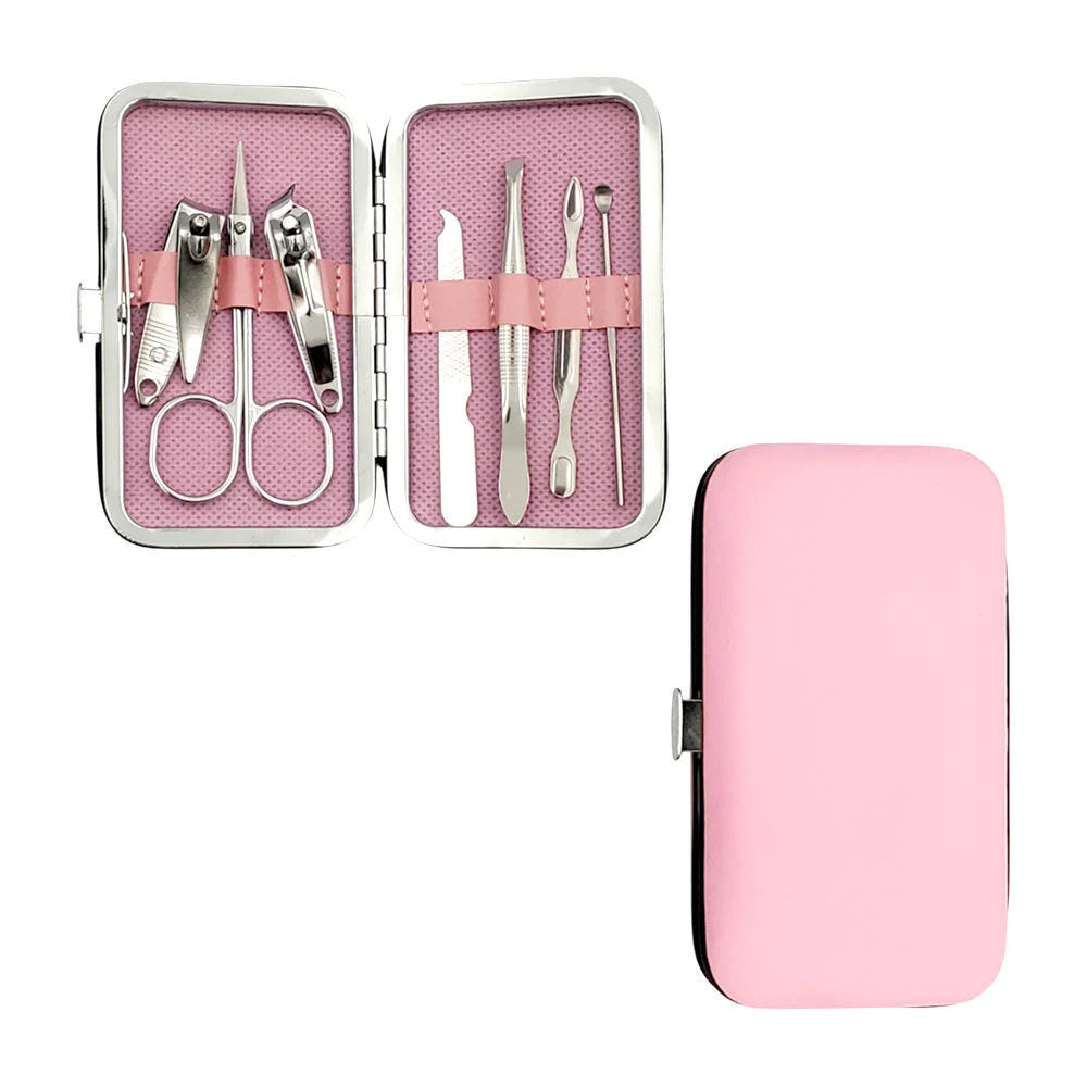 Estuche pequeño para manicura con 7 pie...