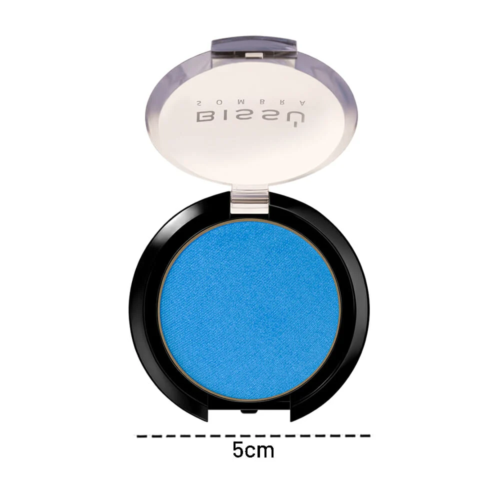 1pza Sombra individual compacta bissú en tono 73-azul eléctrico para ojos