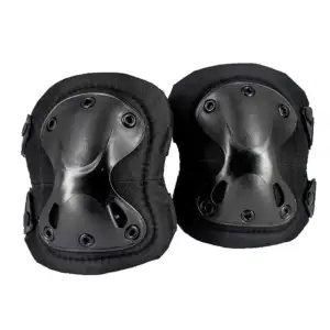 Par de rodilleras negras en red malla / 001# / 732 / R0X13