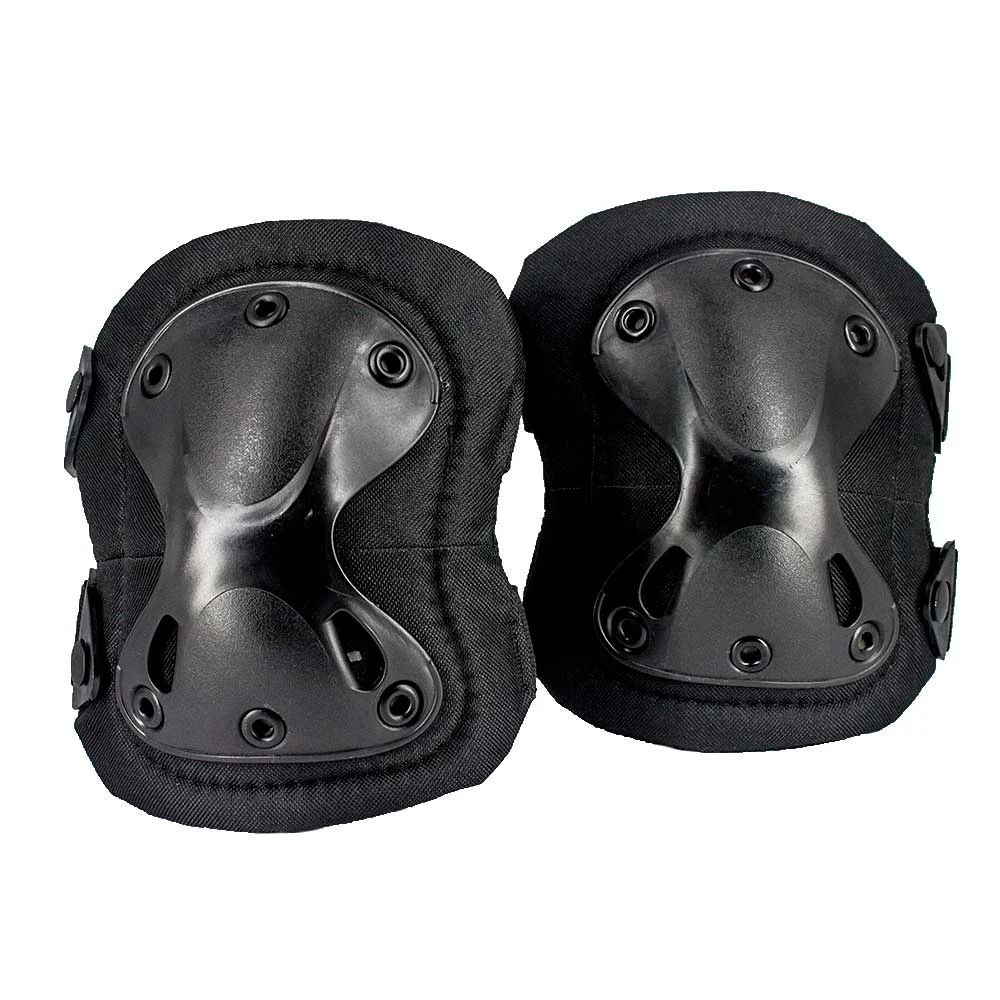 Par de rodilleras negras en red malla / 001# / 732 / R0X13