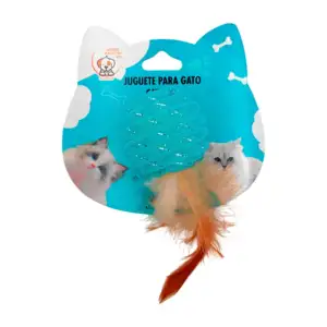 Juguete para gato con malla elástica y plumas, colores surtidos / 734…