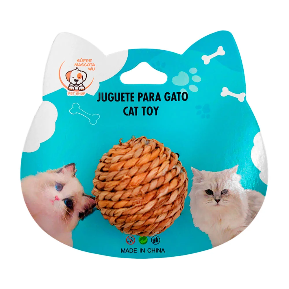 Pelota pequeña de hoja de palma para ga...