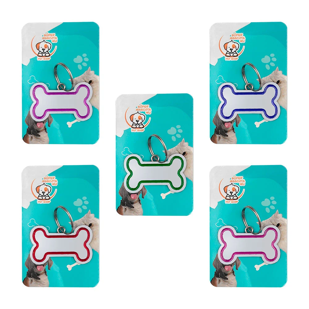 Placa decorativa con forma de hueso, colores surtidos / 73455