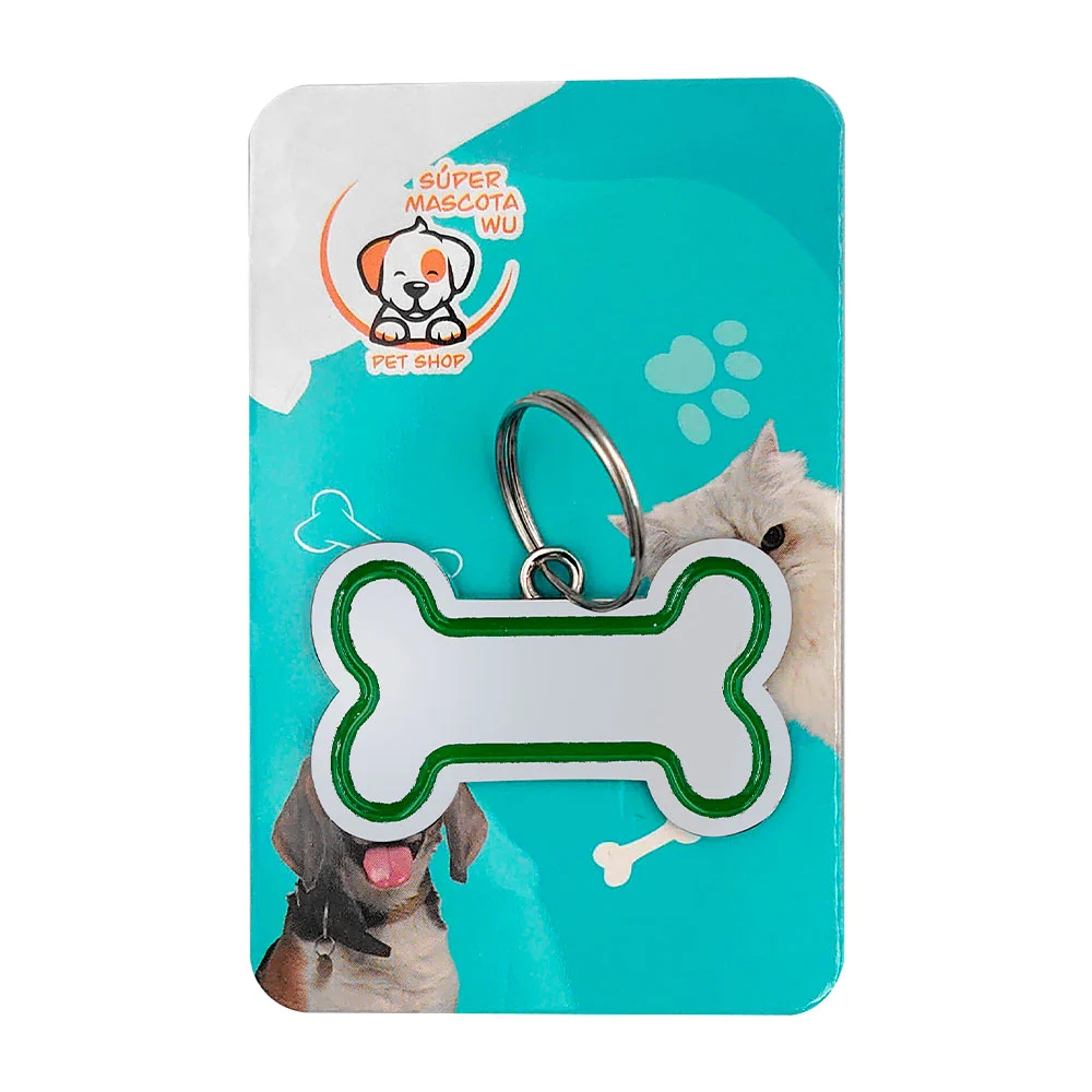 Placa decorativa con forma de hueso, col...