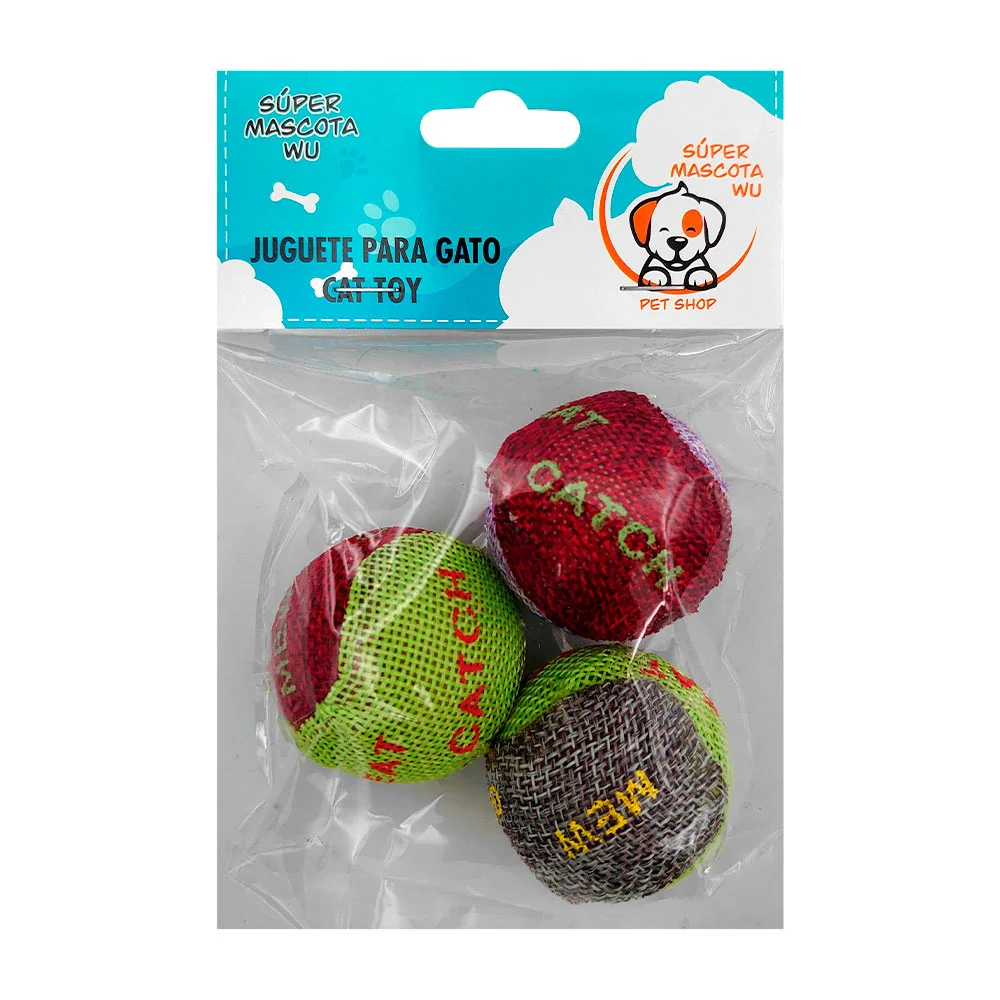 Paquete con 3 mini pelotas de tela para ...