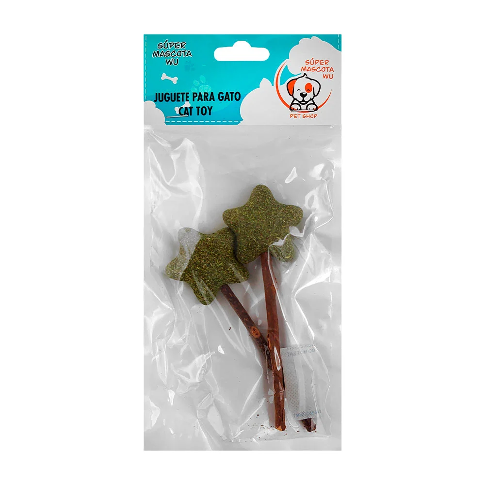 Paquete con 2 paletas de catnip en forma...