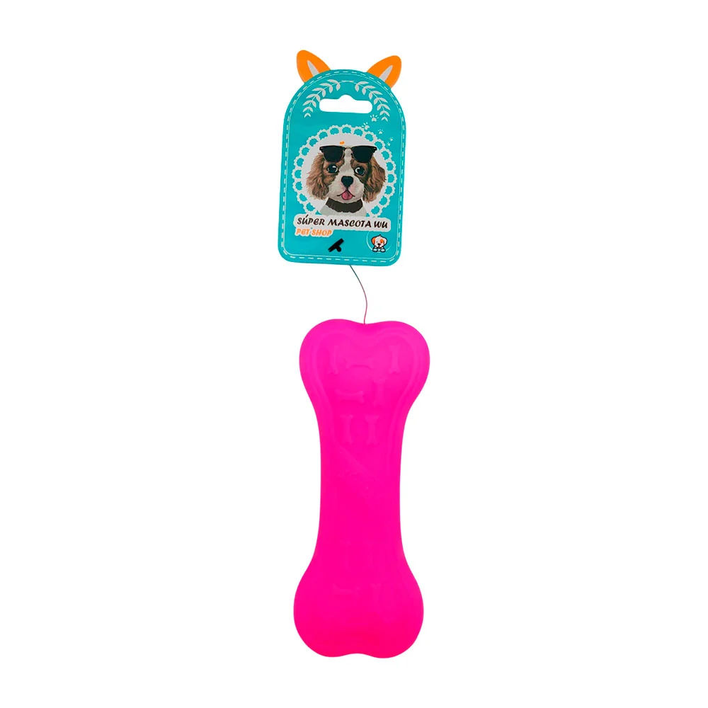 Juguete chillón en forma de hueso con r...