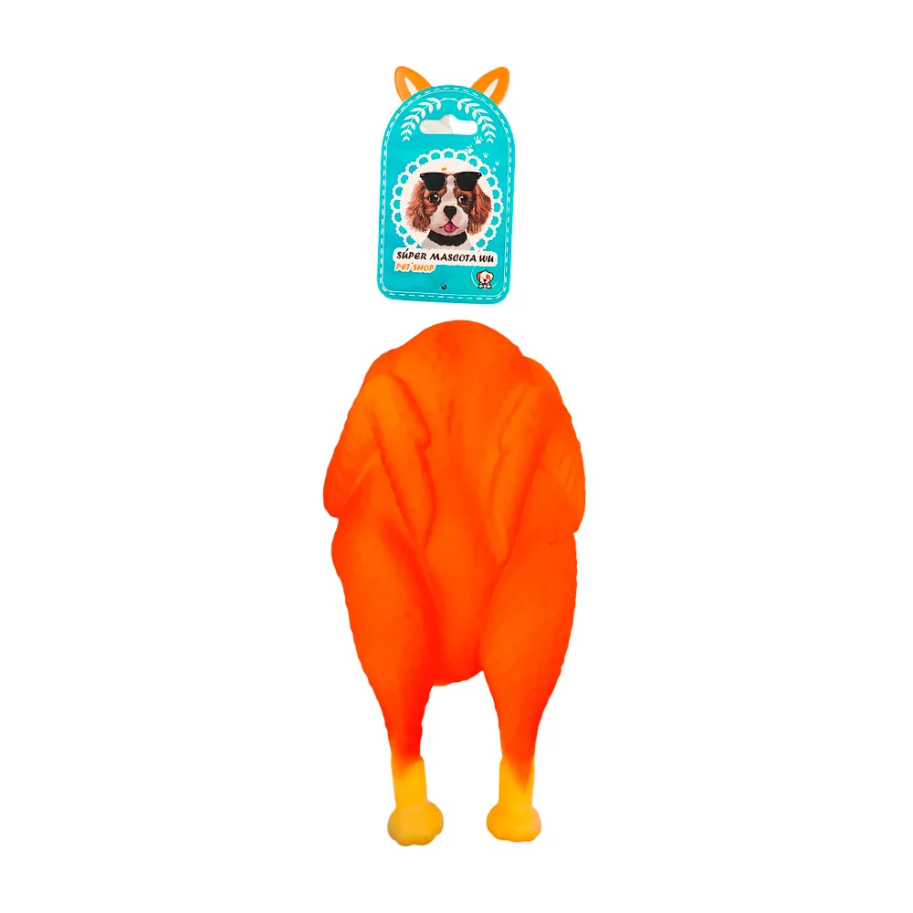 Juguete chillón con forma de pollo rostizado, 19.5cm / 73897 / juguete pollo