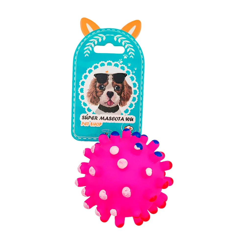 Pelota pequeña 6cm chillona con puntas ...