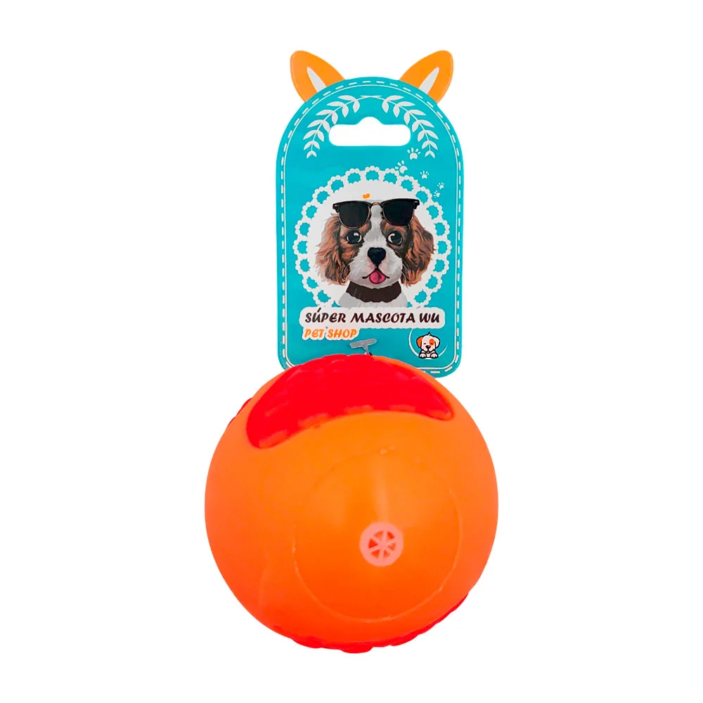 Pelota chillona con relieve de garrita, 7.3cm, color surtido / 73917