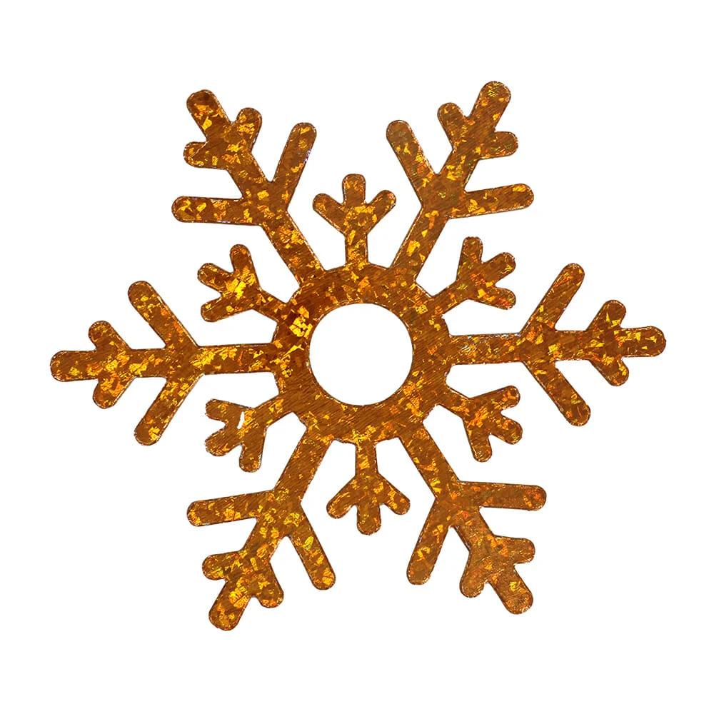1pza Adorno navideño en forma de copo de nieve 24cm, variedad de colores y diseños / copo de nieve 2