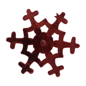 1pza Adorno navideño en forma de copo de nieve 12cm, variedad de colo…