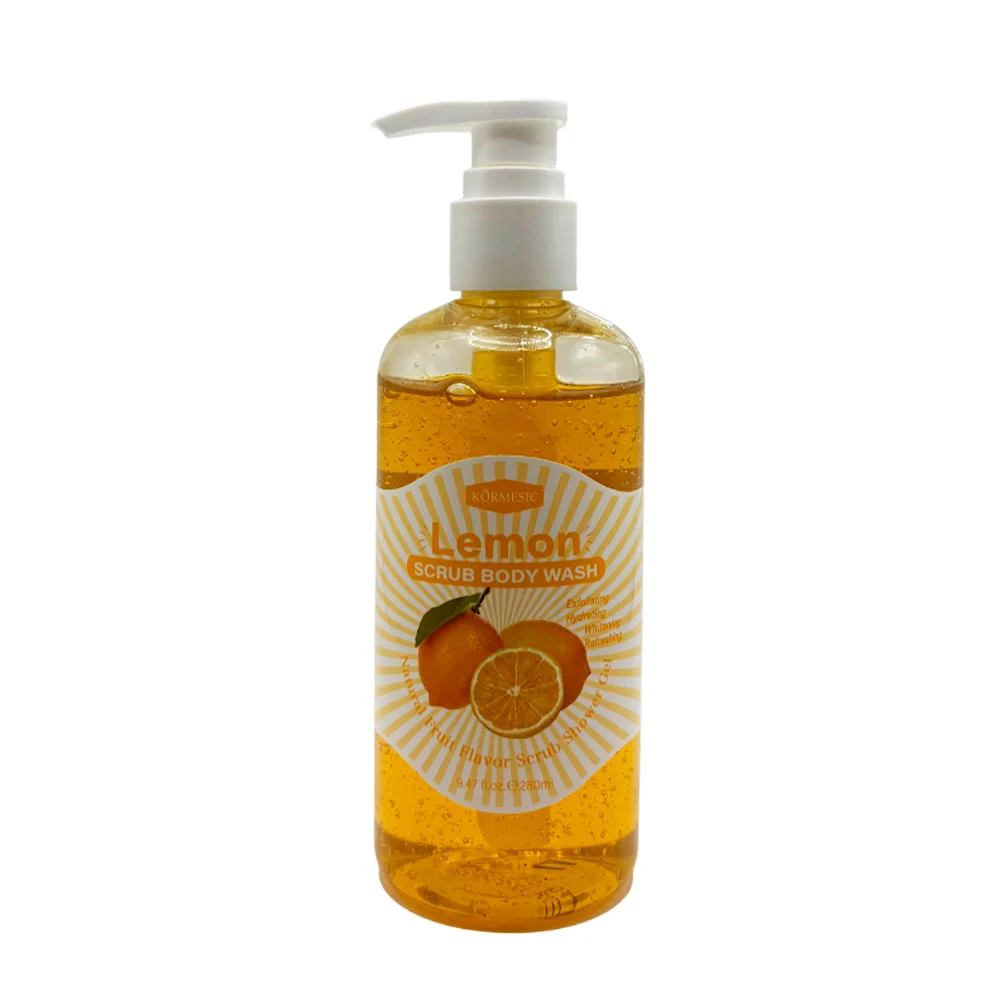 Gel de baño exfoliante kormesic con ext...