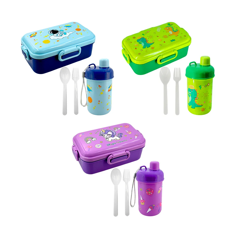 Juego de tupper rectangular con 2 cubier...