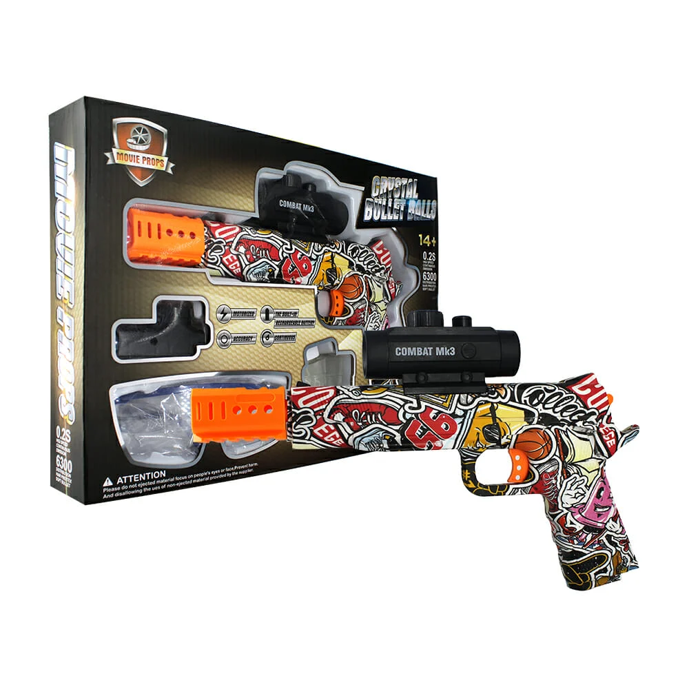 Pistola combat mk3, lanza bolitas de hid...