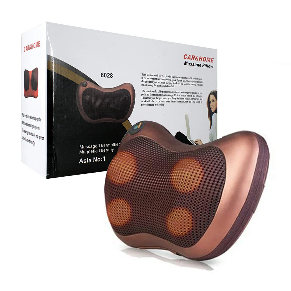 Masajeador portátil para carro y hogar en forma de cojín para termoterapia / massage pillow / 8028 / 10823 / hl-amz8284