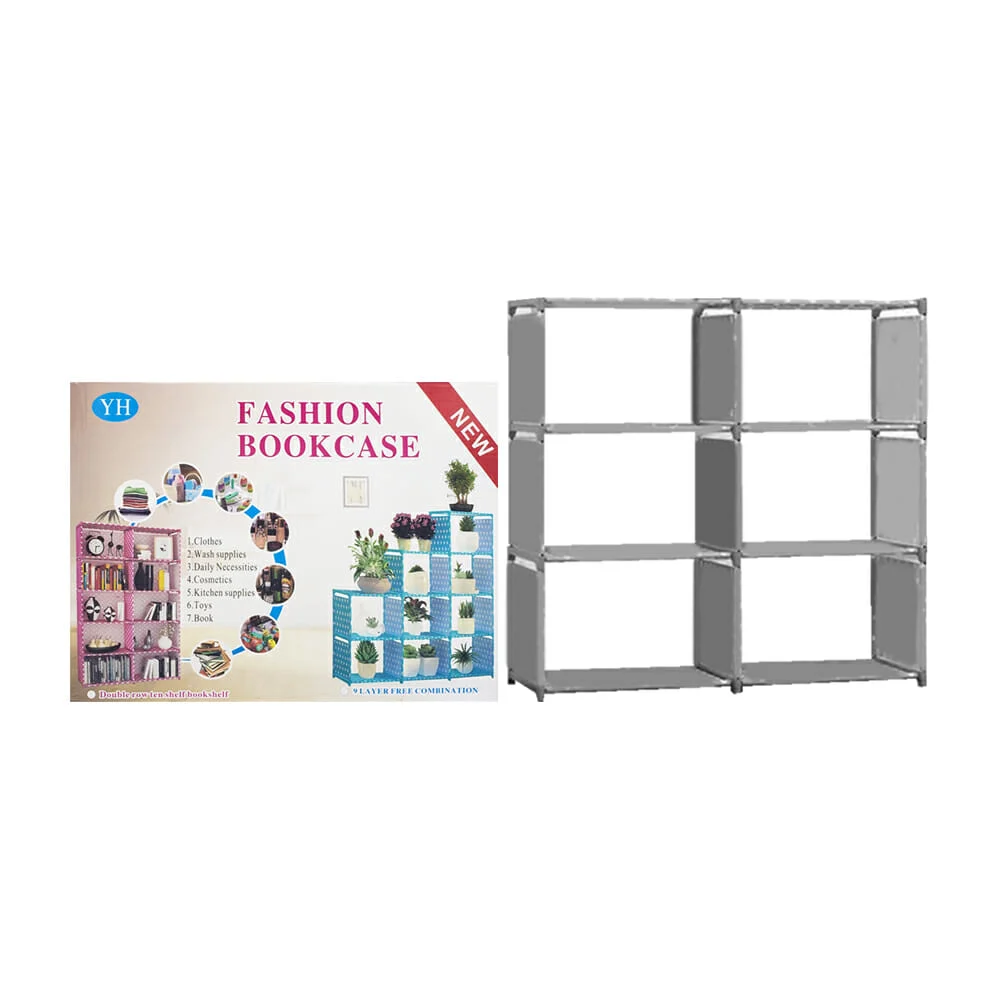 Organizador multifuncional armable 2 en 1 de 9 a 10 compartimentos, variedad de diseños / fashion bookcase / 80612