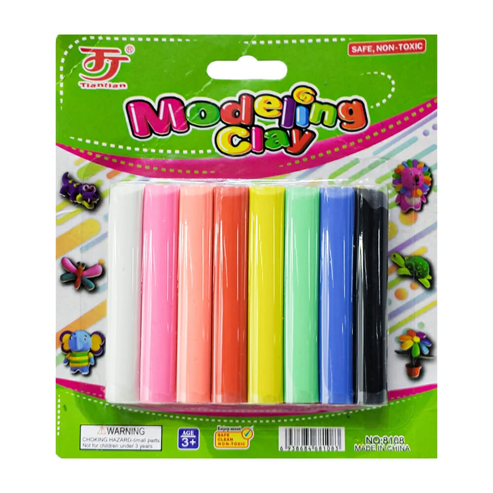 Paquete con 8 plastilinas moldeables ala...