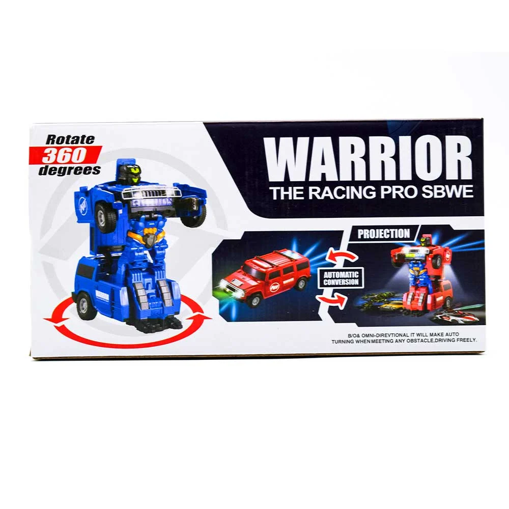 Carro / camioneta transformer con luz led, variedad de colores / warrior / 8811-5