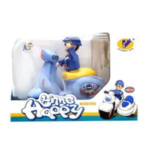Motocicleta pequeña de fricción con muñeco, variedad de colores / 899…