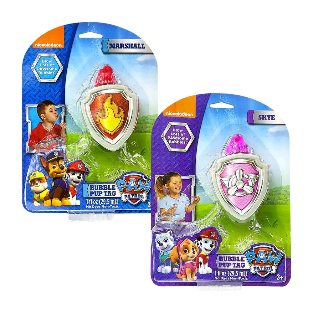 Bote de burbujas con diseño de escudo de paw patrol / 98124