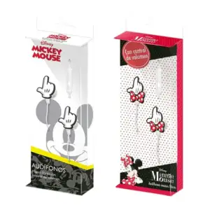 Audífonos alámbricos con diseño de mickey mouse o minnie mouse / a-ae…