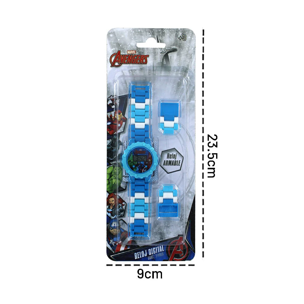 Reloj digital armable infantil con diseño de avengers / a2-wd6