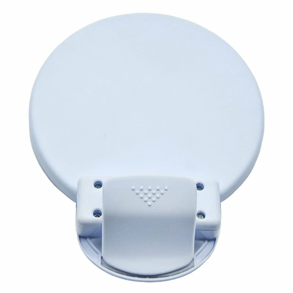 Mini espejo con aro de luz y pinza para teléfonos, variedad de colores / a4