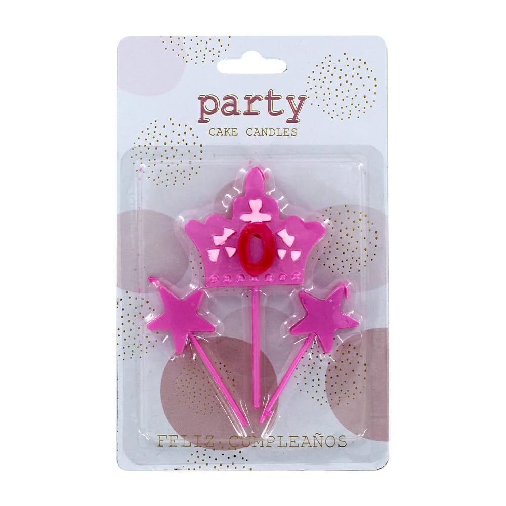 Velas para pastel con diseño de corona ...
