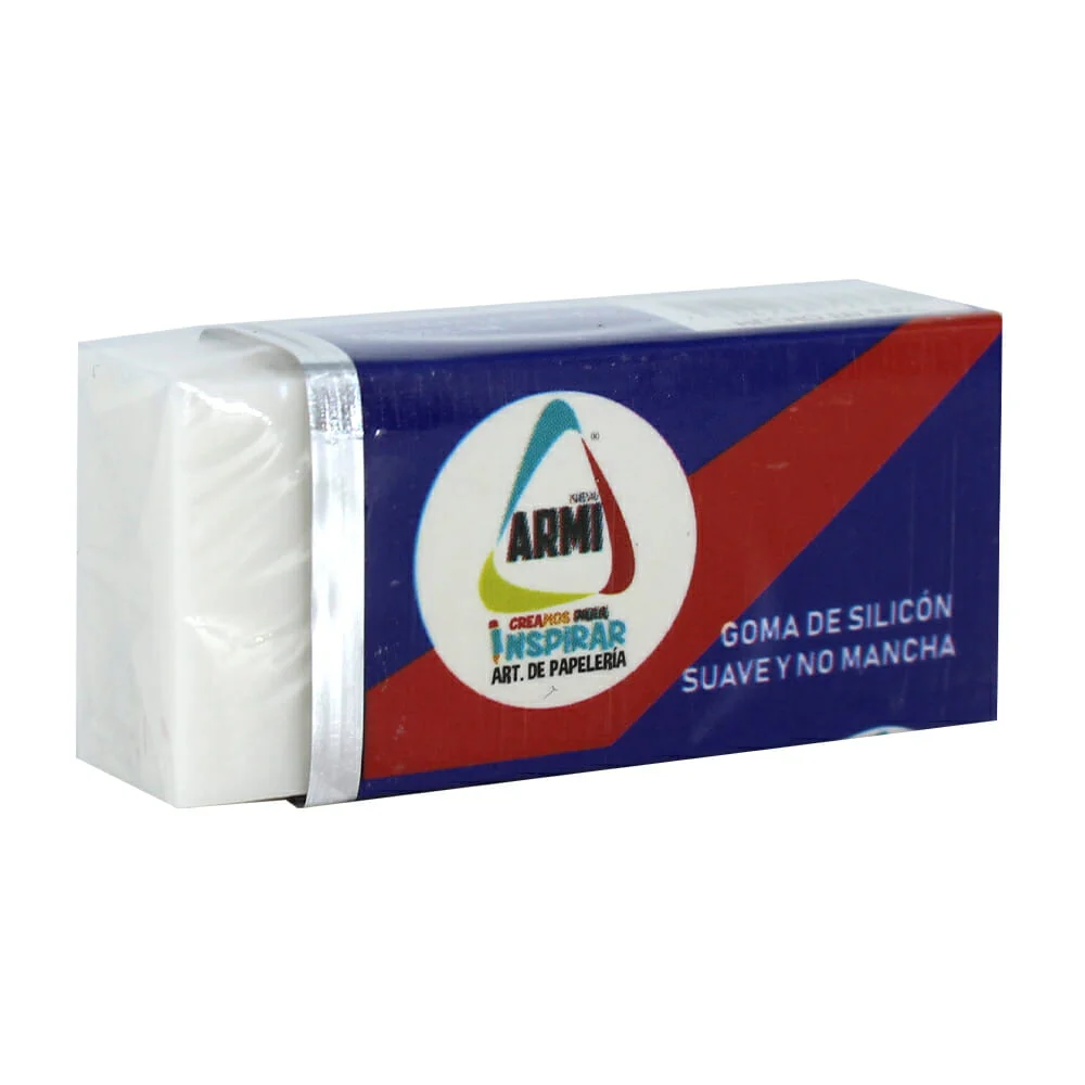 1pza Borrador blanco de goma / armi / ar53