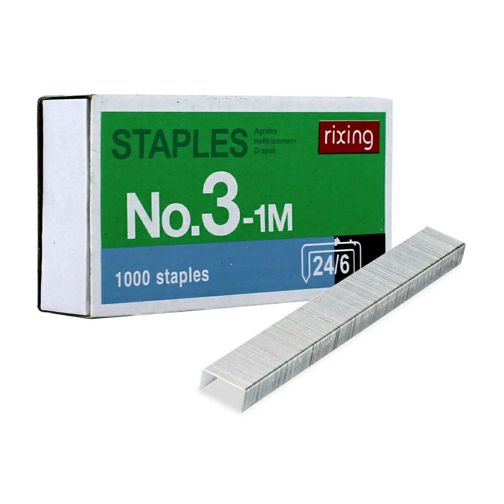 Cajita con 1000 grapas de acero inoxidable no.3-1m ar085