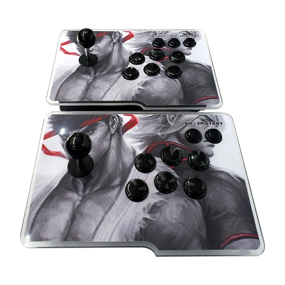 Consola / doble tablero arcade con 16gb de juegos clásicos y diseño estampado de street fighter / ar75