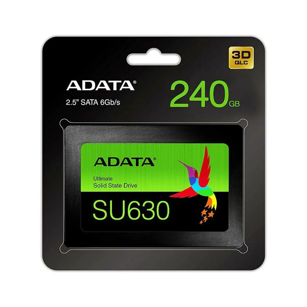 Unidad de disco duro en estado sólido ssd 2.5" sata adata versión su650 con capacidad de 240gb