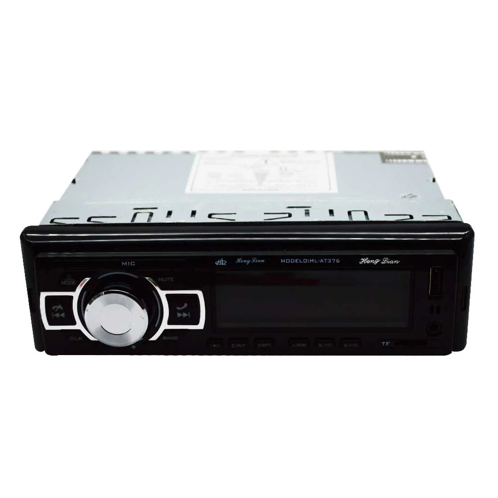 Estereo bluetooth para automóvil con función de reloj, mp3, llamadas, radio fm, puerto usb - tf y salida rca + control remoto / at376 / hl