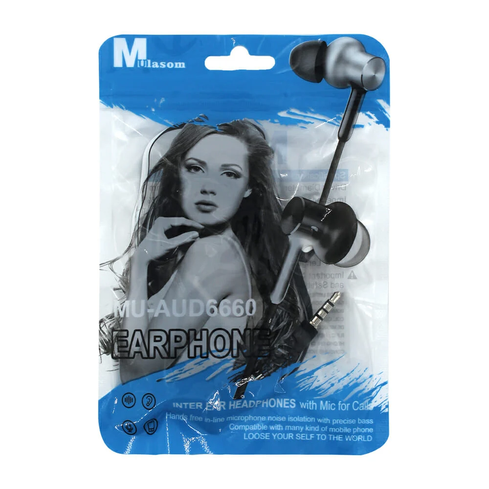 Audífonos manos libres tipo earphone, variedad de colores / mu-aud6660