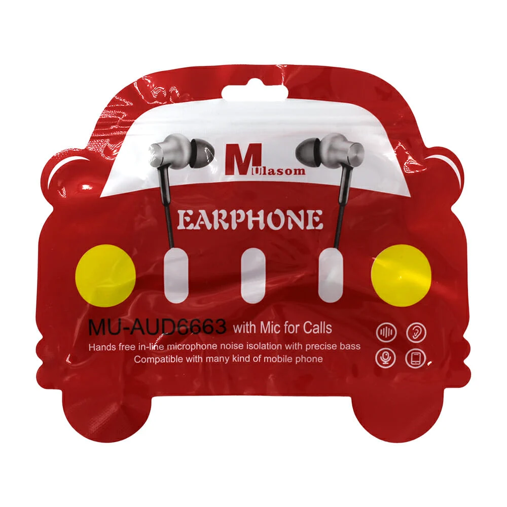 Audífonos manos libres tipo earphone, variedad de colores / mu-aud6663