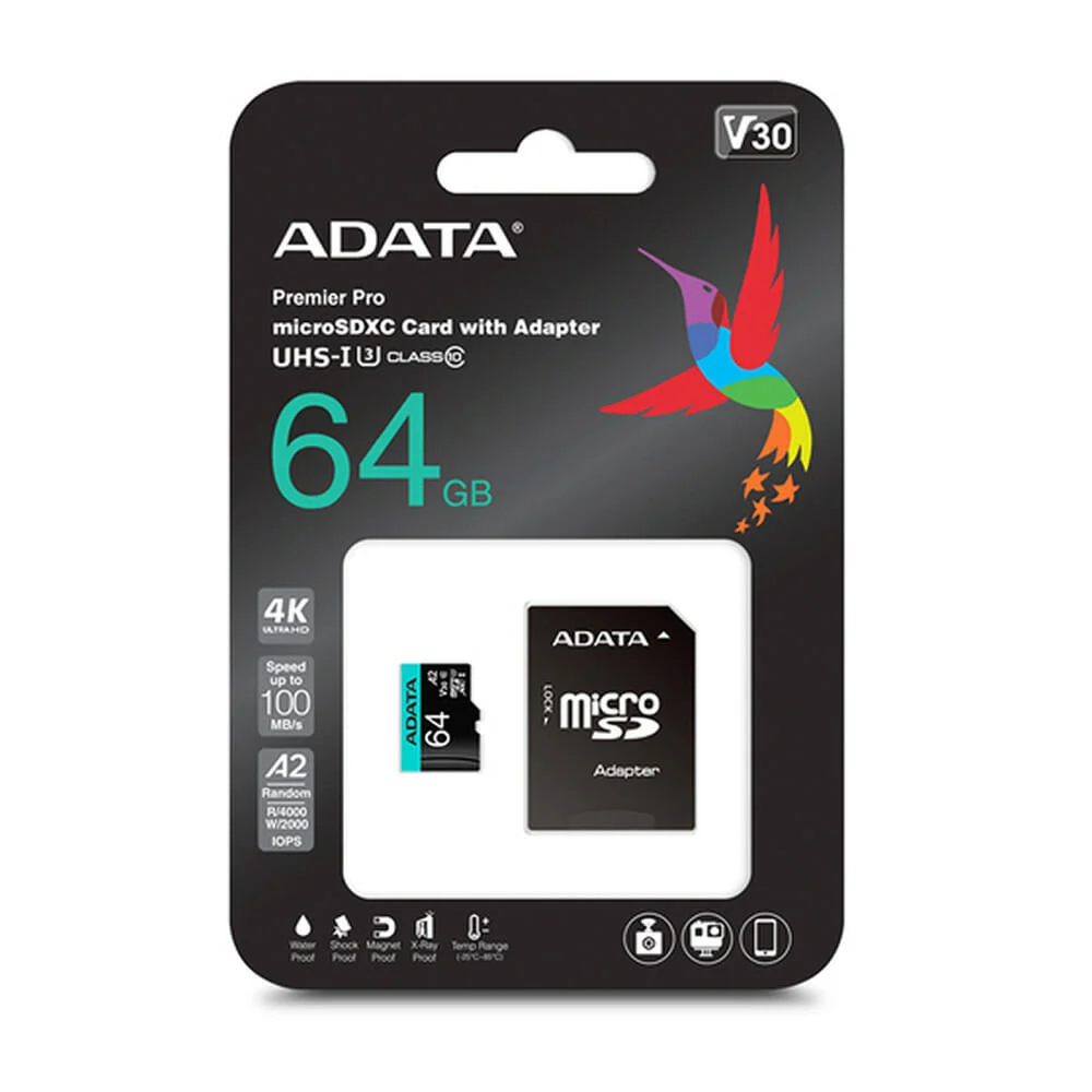 Memoria microsdxc uhs-i3 premier pro ada...
