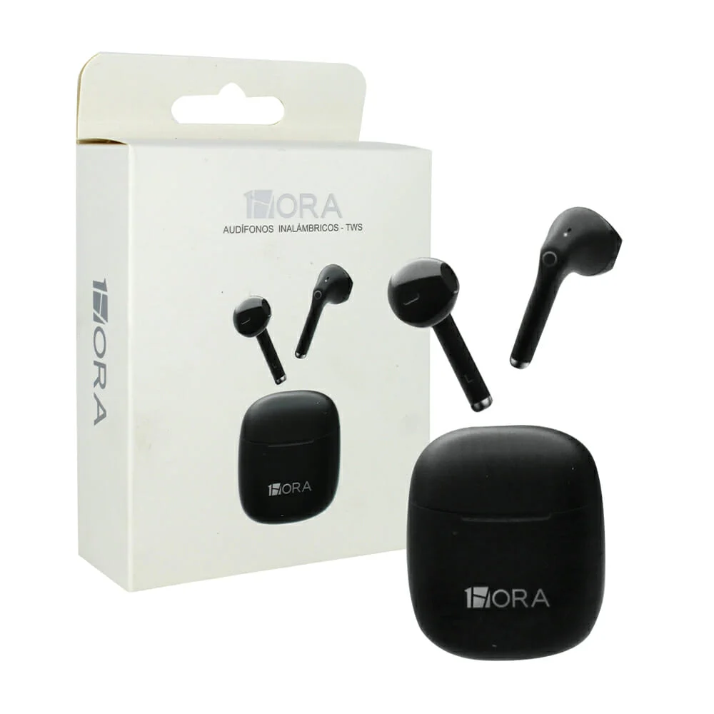 Audífonos inalámbricos tipo earphones, con 1hora de batería, estuche cargador cuadrado, variedad de colores / aut201
