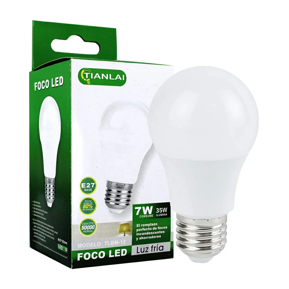 Foco led de luz fría, 7w, 6500k / tlbm-12