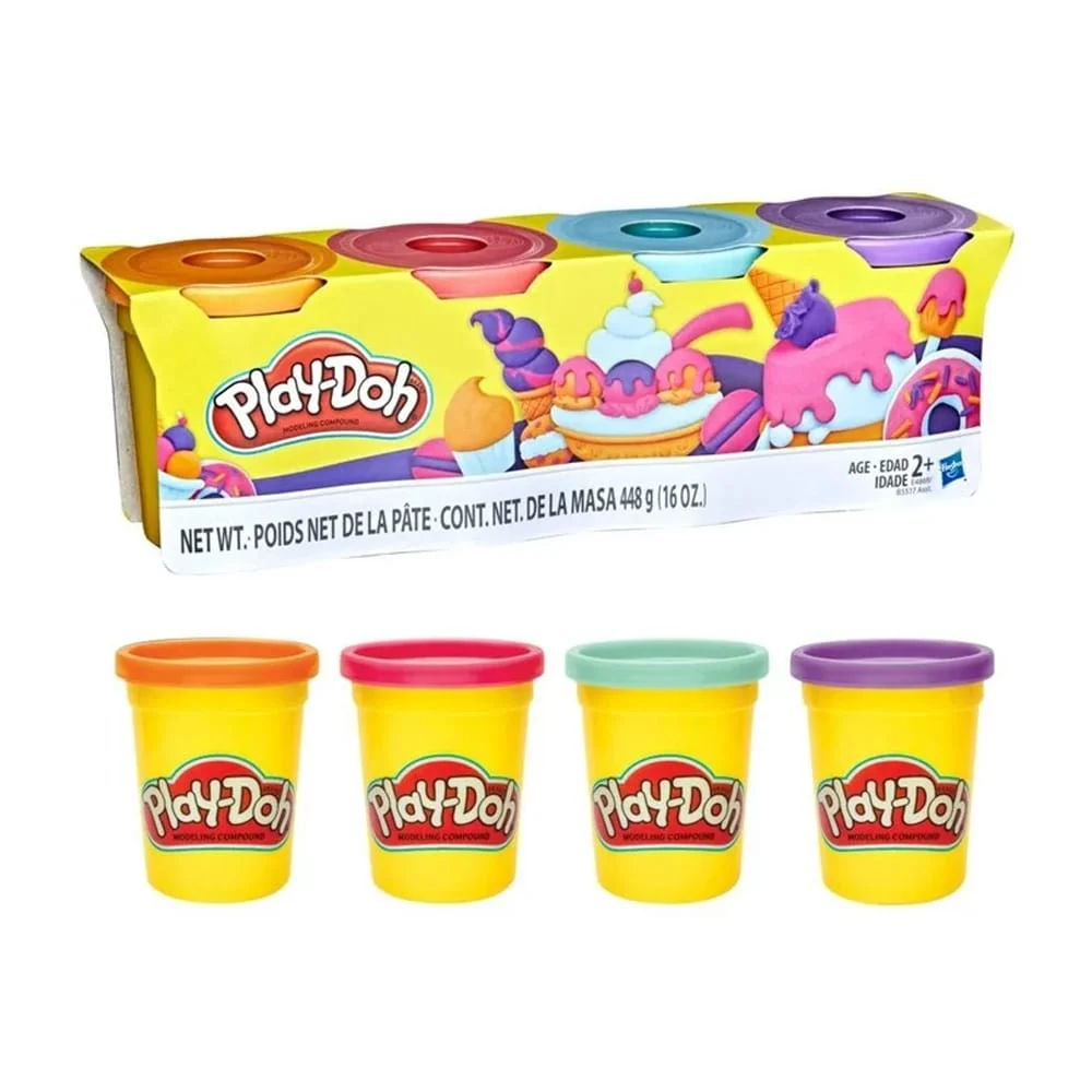 Set 4 plastilinas play-doh de colores surtidos / b5517
