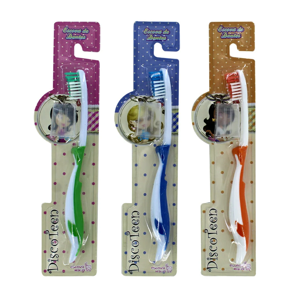 Cepillo de dientes infantil + tapa protectora, variedad de colores ba6264